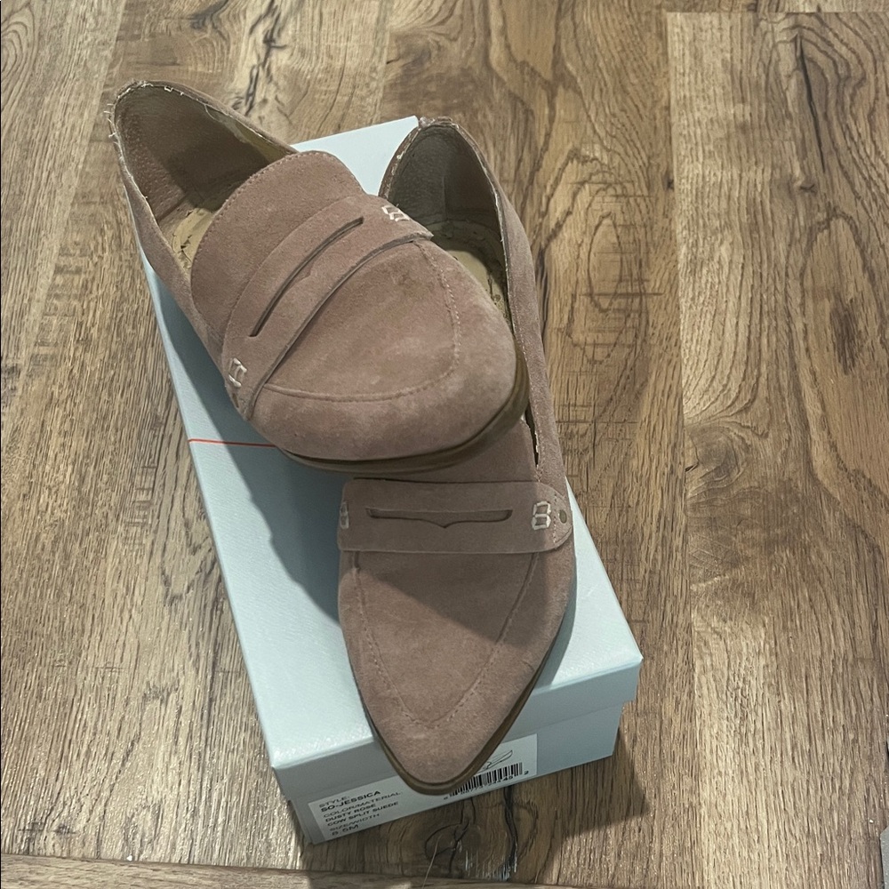 Sole Society Mauve Suede Loafers